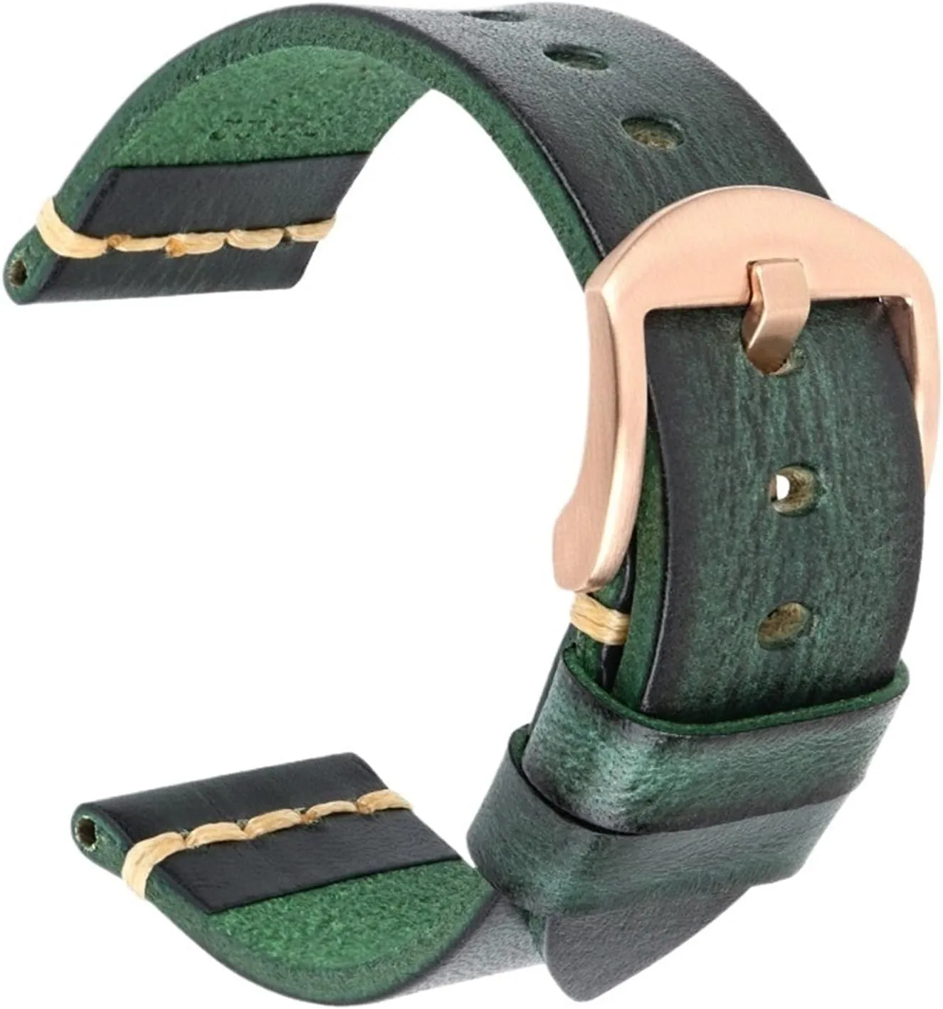 Vintage Handmade Leather Watch Strap Quick Release Vintage Watch Strap