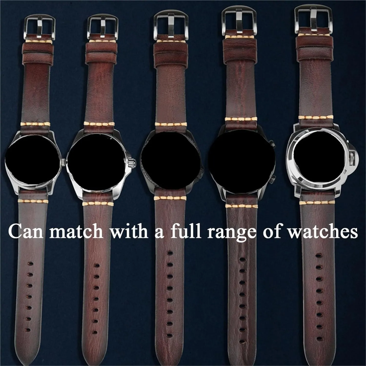 Vintage Handmade Leather Watch Strap Quick Release Vintage Watch Strap