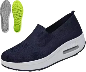 Vogany Shoes for Women, Vogany Shoes Orthopedic Sneakers Women, Slip on Breathable Mesh Platform Stretch Soft with Insole