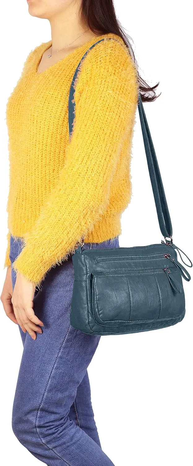 VOLGANIK ROCK Purses for Women Soft PU Leather Shoulder Bag Ladies Crossbody Purse and handbags Lightweight Pocketbook