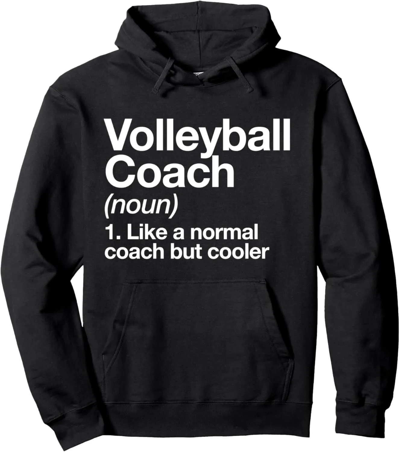 Volleyball Coach Funny Sports Definition Trainer Instructor Pullover Hoodie