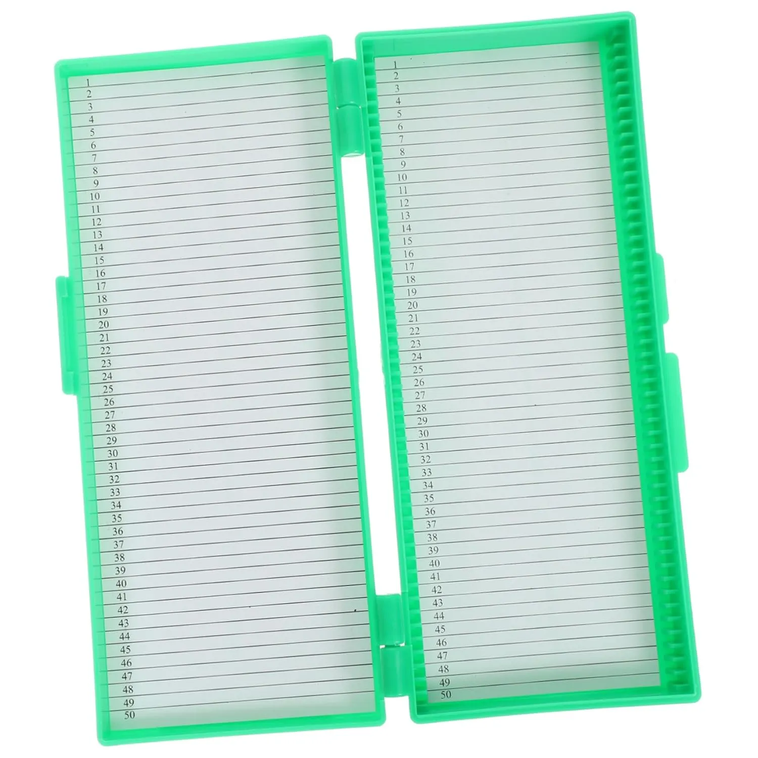 VOSAREA Piece Microscope Slide Storage Box Glass Slide Holder Printed Numbers Laboratory Tool