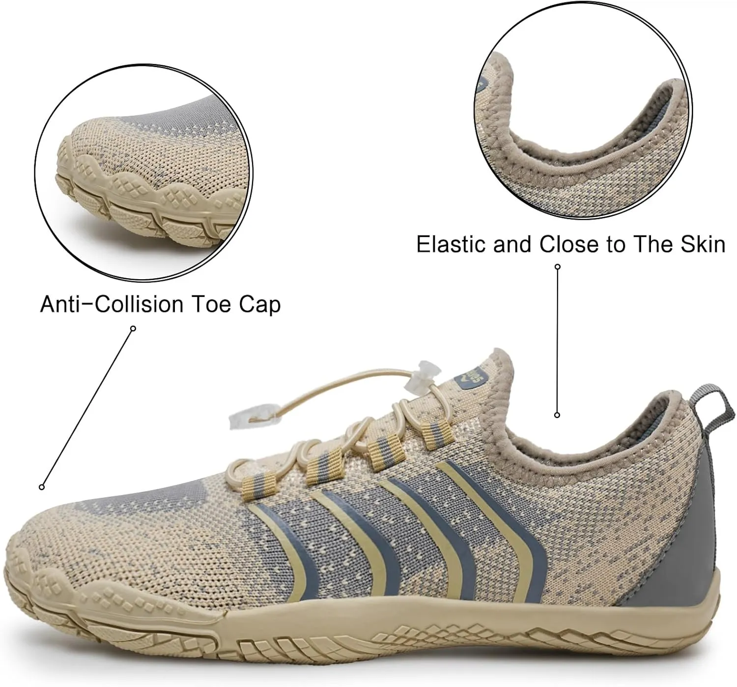 WateLves Barefoot Water Shoes for Women Men Quick Dry Aqua Swim Shoes for Outdoor Fishing Beach Pool Boat Surfing Walking