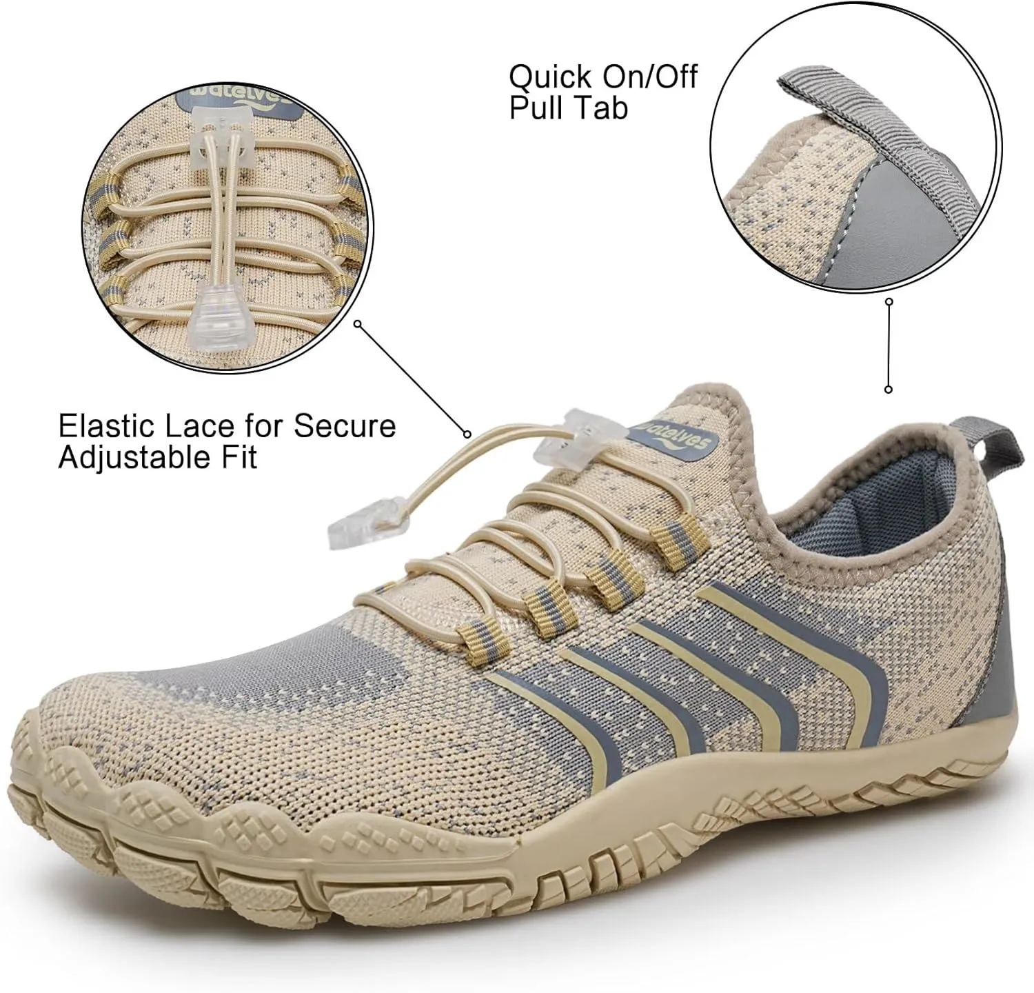 WateLves Barefoot Water Shoes for Women Men Quick Dry Aqua Swim Shoes for Outdoor Fishing Beach Pool Boat Surfing Walking