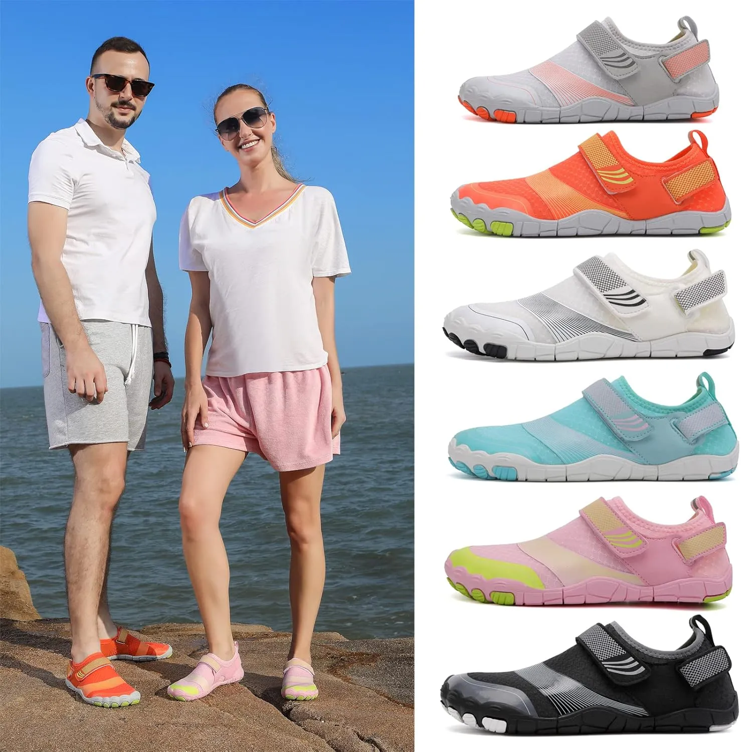 Water Shoes for Men Women Quick-Dry Barefoot Aqua Sock Outdoor Athletic Sport Shoes