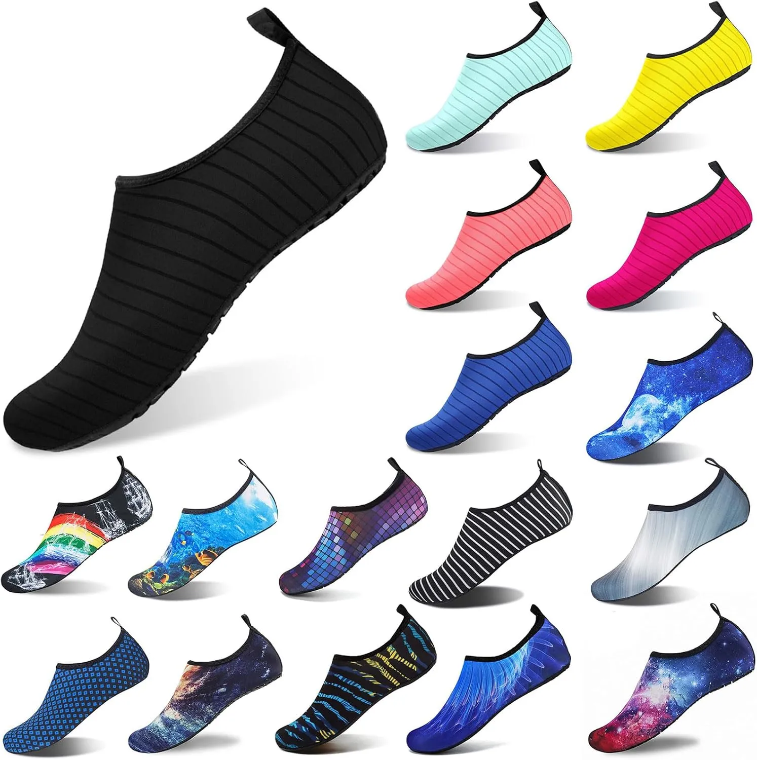 Water Shoes for Women Men Barefoot Aqua Socks Quick-Dry Shoes for Beach Non Slip Indoor Outdoor Walking Barefoot Exercise Wear Sport Accessories Yoga Socks