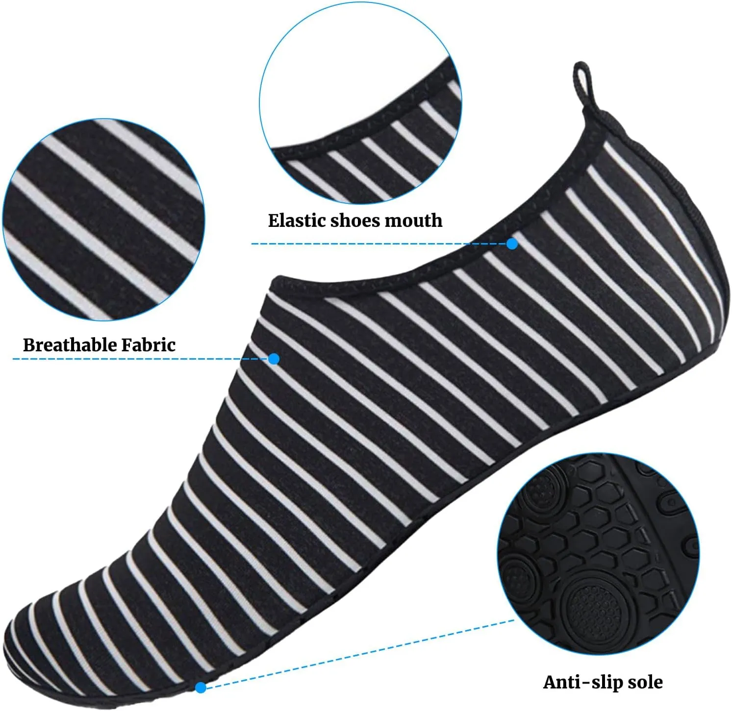Water Shoes for Women Men Barefoot Aqua Socks Quick-Dry Shoes for Beach Non Slip Indoor Outdoor Walking Barefoot Exercise Wear Sport Accessories Yoga Socks