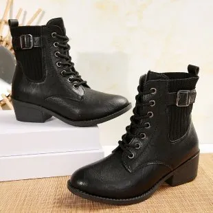 Wedge Toe Lace Up