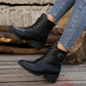 Wedge Toe Lace Up