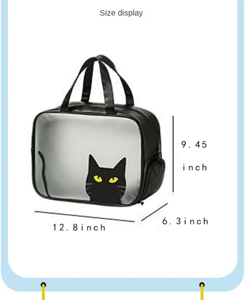 Wet and Dry Dual-Purpose Cosmetic Bag for Business Trips Swimming Portable Shower Toiletries Bag Shoe Bag (Flamingo,Enlarged shoe compartment design)