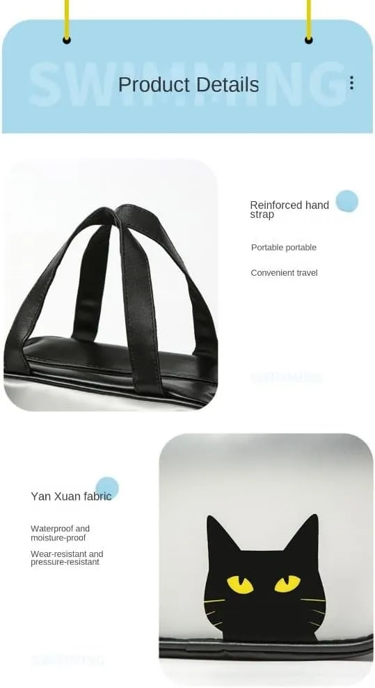 Wet and Dry Dual-Purpose Cosmetic Bag for Business Trips Swimming Portable Shower Toiletries Bag Shoe Bag (pink colour,Enlarged shoe compartment design)