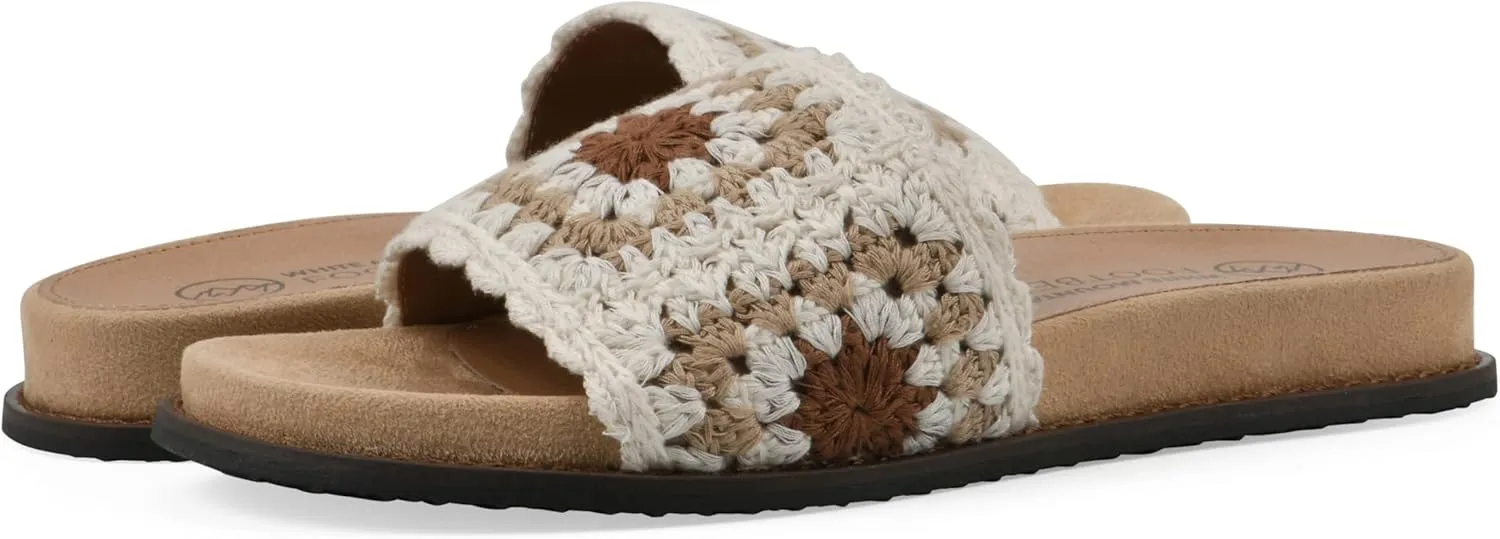 WHITE MOUNTAIN Women's Maxim Macrame Slide Sandal