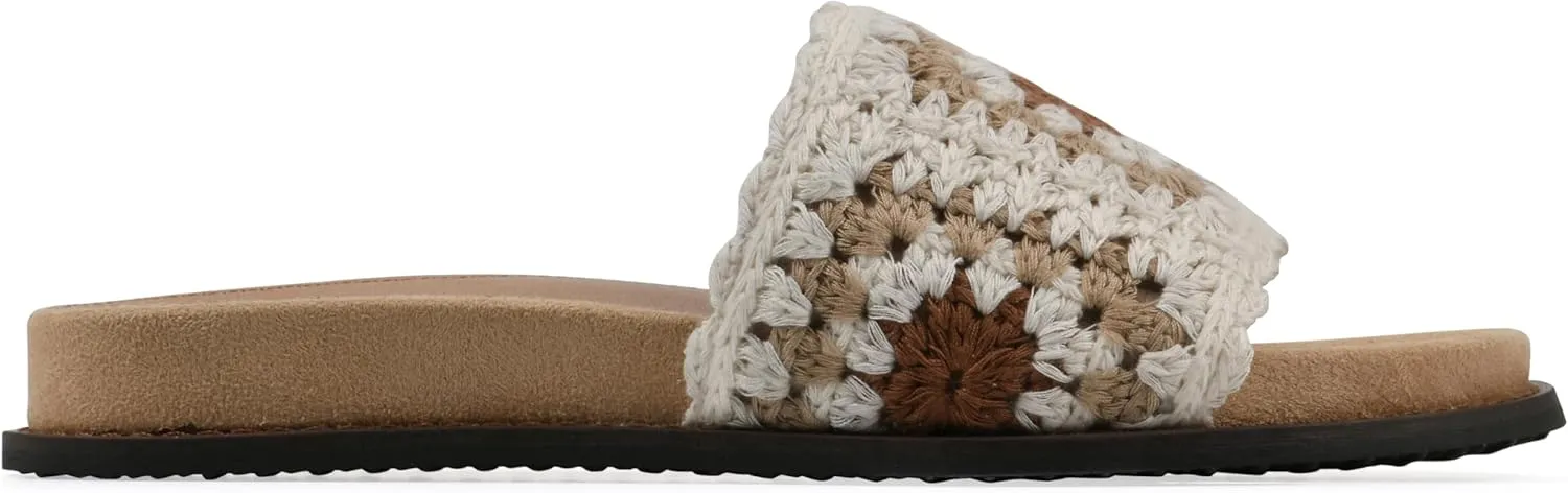 WHITE MOUNTAIN Women's Maxim Macrame Slide Sandal
