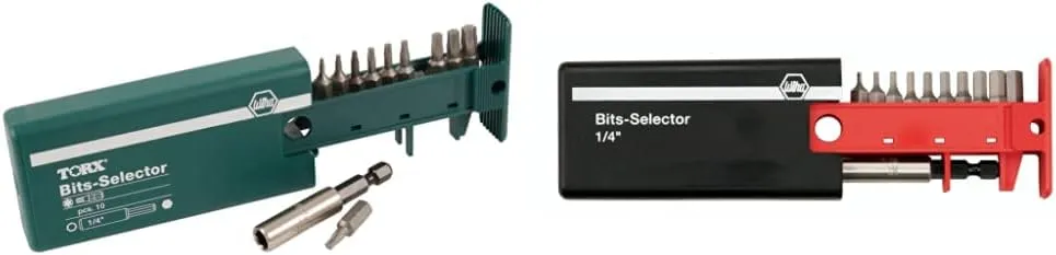 Wiha Torx Bit Selector (T5-T30) and Hex Bit Selector Set