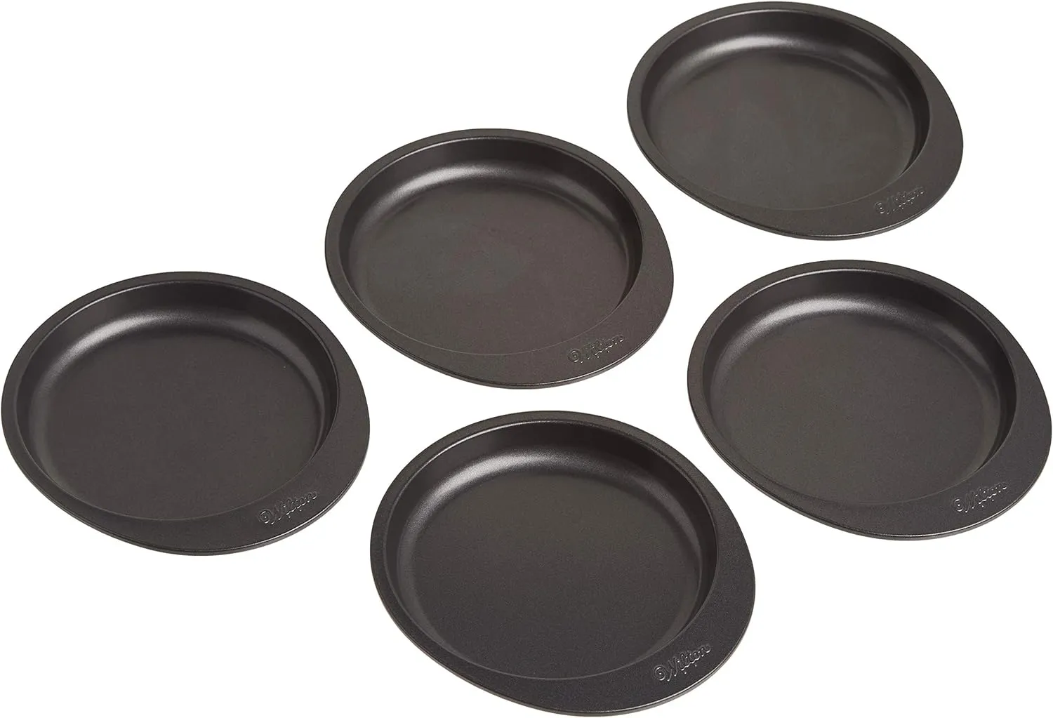 Wilton Easy Layers 5-Piece Layer Cake Pan Set, 6-Inch, Steel