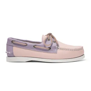 Women's 2 Eyelet LE Boat Shoe: Pink/Lavender