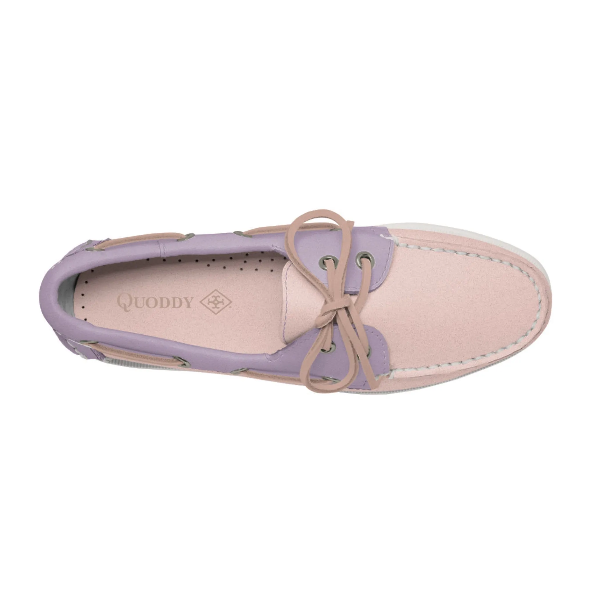 Women's 2 Eyelet LE Boat Shoe: Pink/Lavender