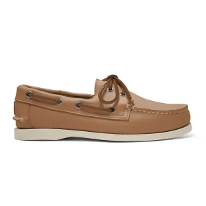 Women's 2 Eyelet LE Boat Shoe: Tan