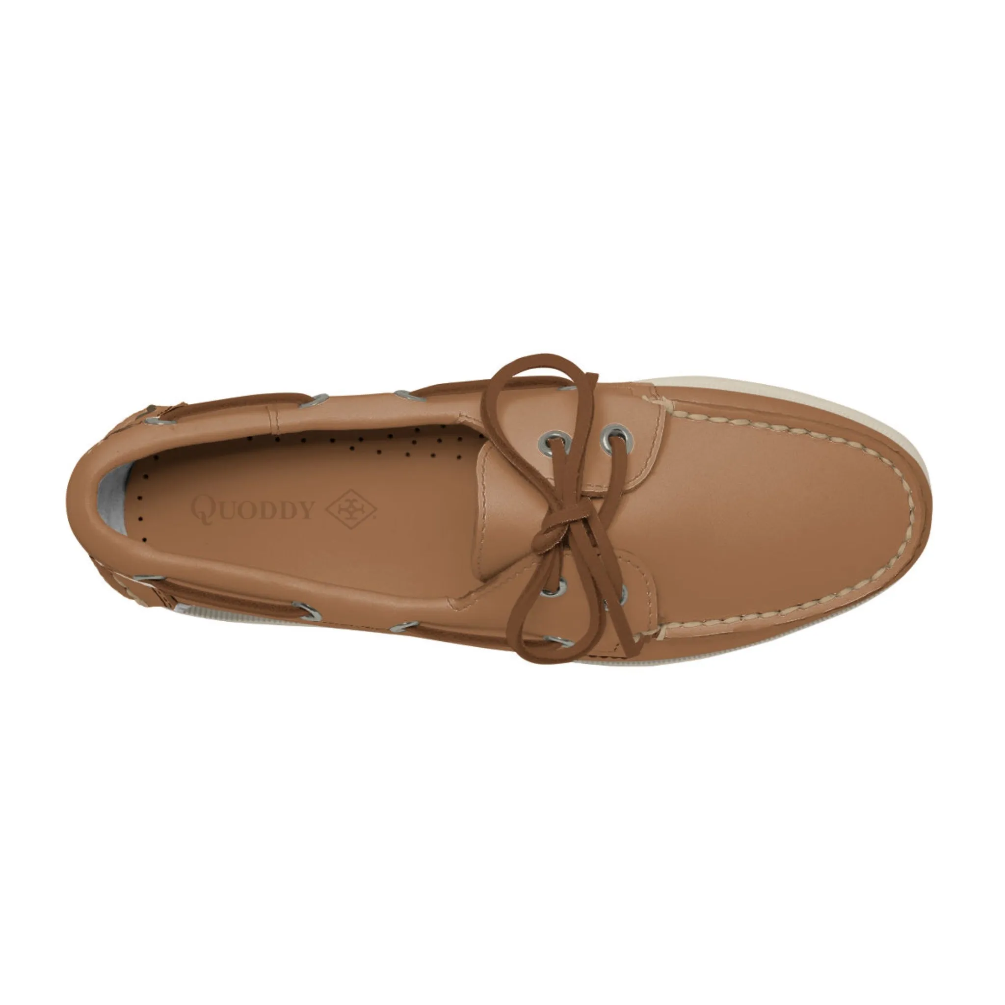 Women's 2 Eyelet LE Boat Shoe: Tan