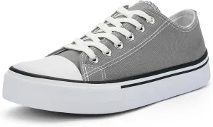 Women's Canvas Tennis Casual Walking for Women Fashion Sneaker Wide Toe Shoes
