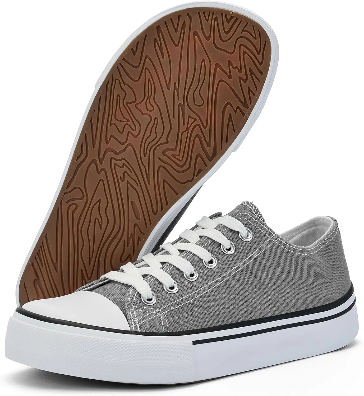 Women's Canvas Tennis Casual Walking for Women Fashion Sneaker Wide Toe Shoes
