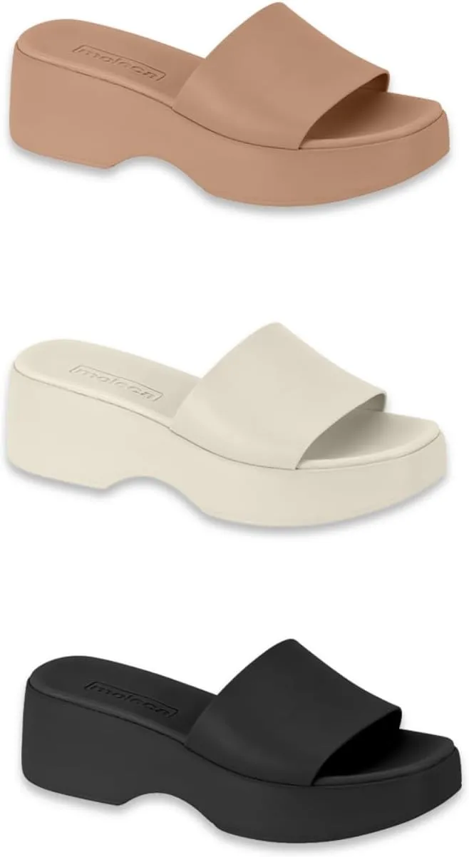 Women's Casual Slip-On Sandals, 100% brazil