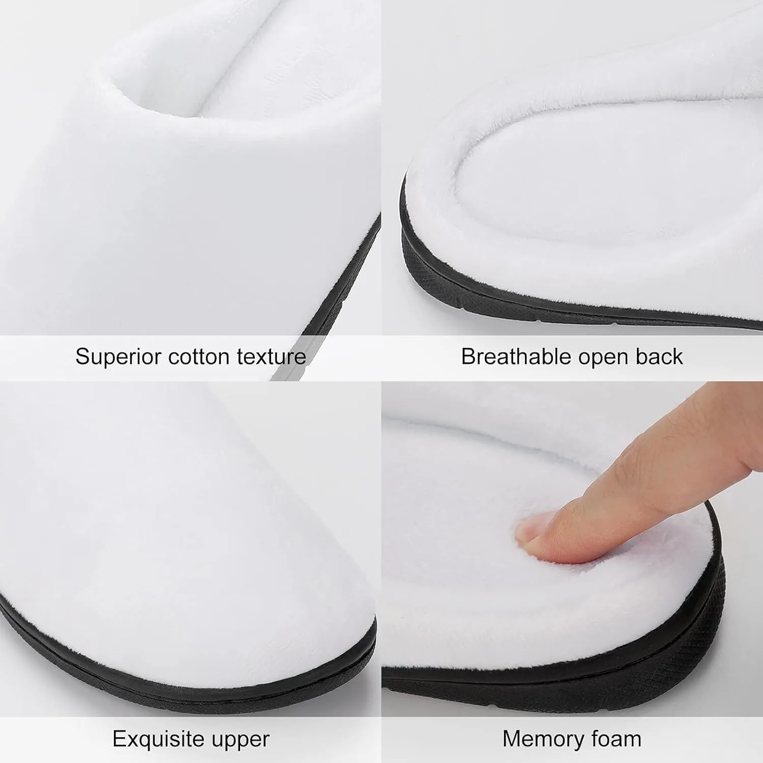 Womens Cowboy Cactus Slippers Men Warm Cotton House Slippers Hard Sole Soft Clog Slippers Slip-On Shoes Indoor Outdoor
