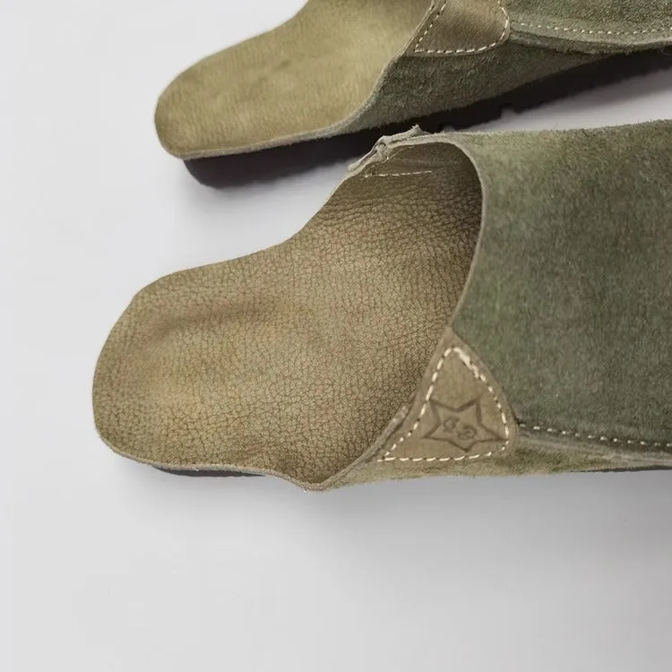 Women's Handmade Leather Minimalist Comfort Flat Mule