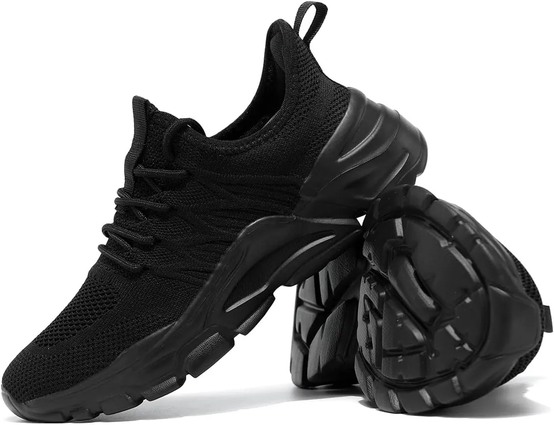 Womens Ladies Walking Tennis Shoes Slip on Lightweight Casual Running Sneakers Soft Sole Comfortable Trainers