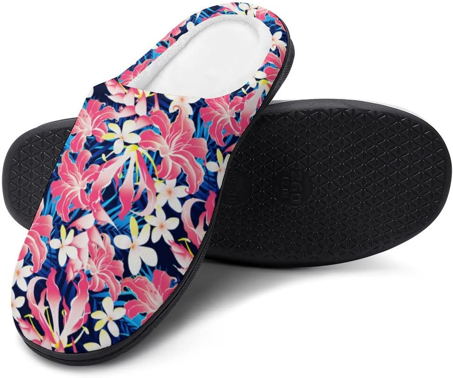 Womens Memory Foam Slippers Slip-On Shoes Ladies Halloween Slippers Warm Cotton House Slippers Indoor Outdoor Slippers