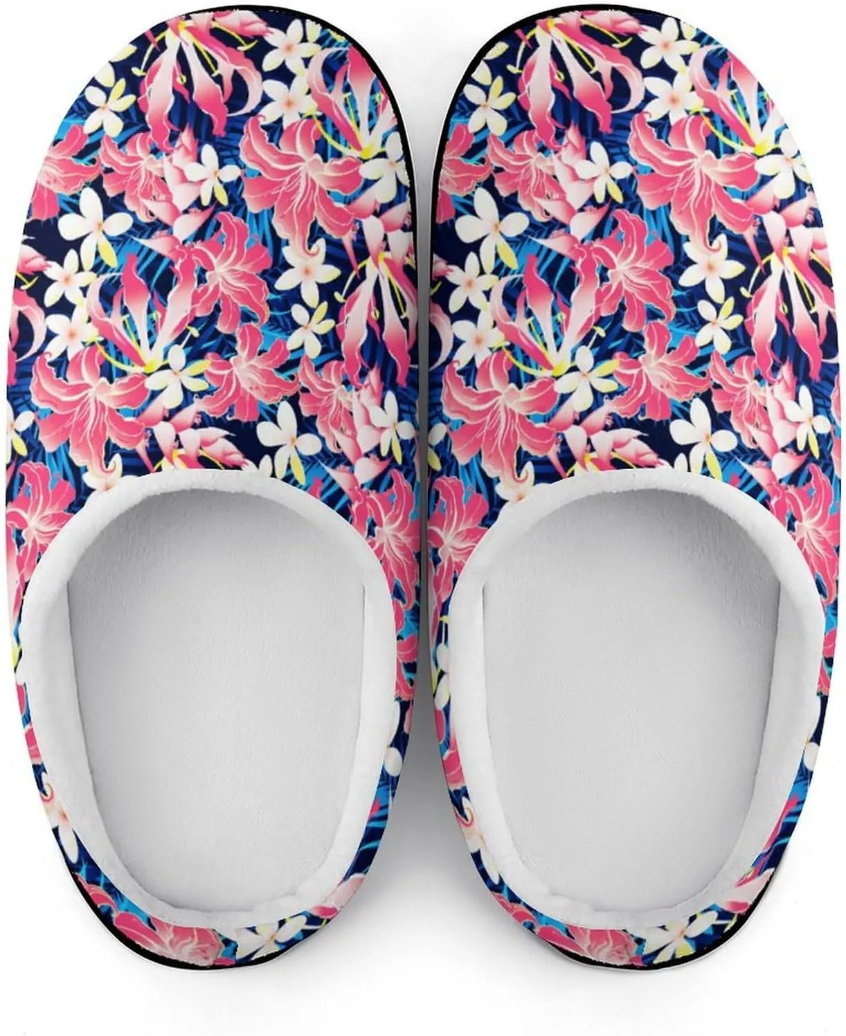 Womens Memory Foam Slippers Slip-On Shoes Ladies Halloween Slippers Warm Cotton House Slippers Indoor Outdoor Slippers
