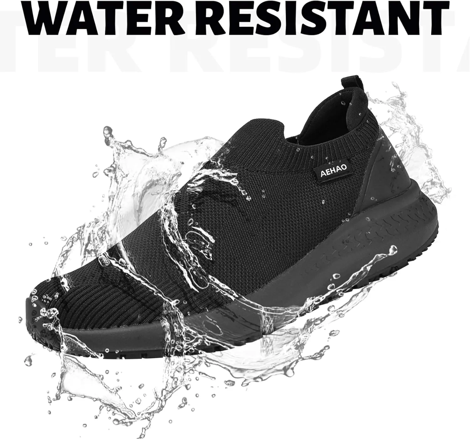 Women's Non Slip Work Shoes Food Service Waterproof Slip-Resistant Chef Shoe for Kitchen Restaurant Hospital Staff Lightweight Walking Sneakers with Easy-Clean Slip-On Design