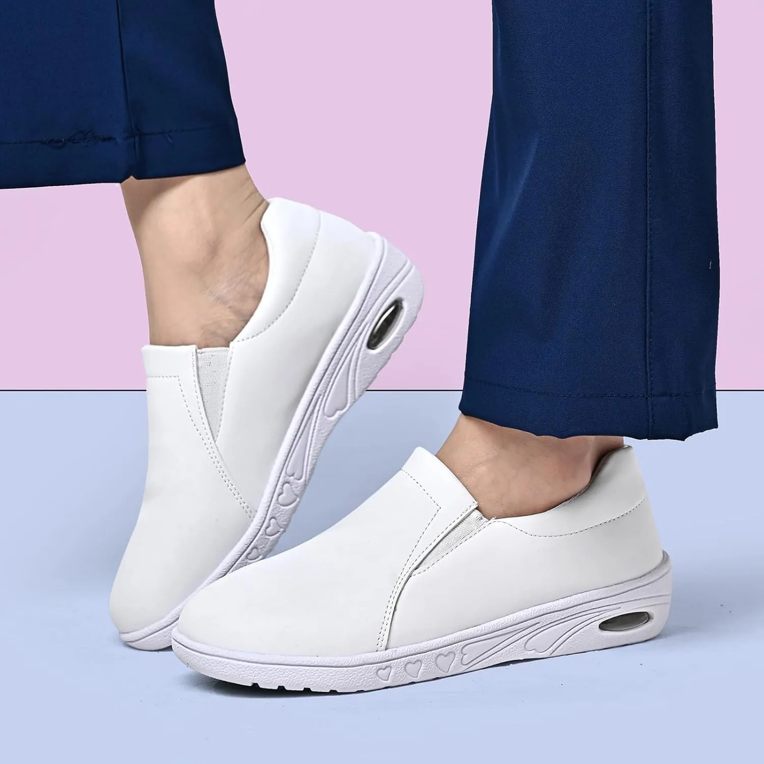 Women's Nurse Shoes Slip On Healthcare Work Shoes Resistant Lightweight Design for All Day Comfort Nursing Footwear