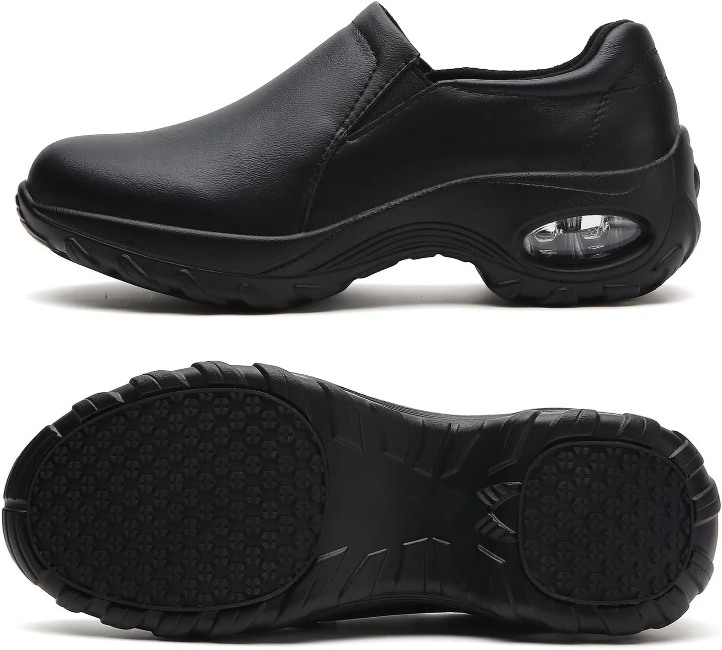 Women's Nursing Shoes Slip On Lightweight Slip Resistant Comfort Non Slip Waterproof Food Service Work Shoes
