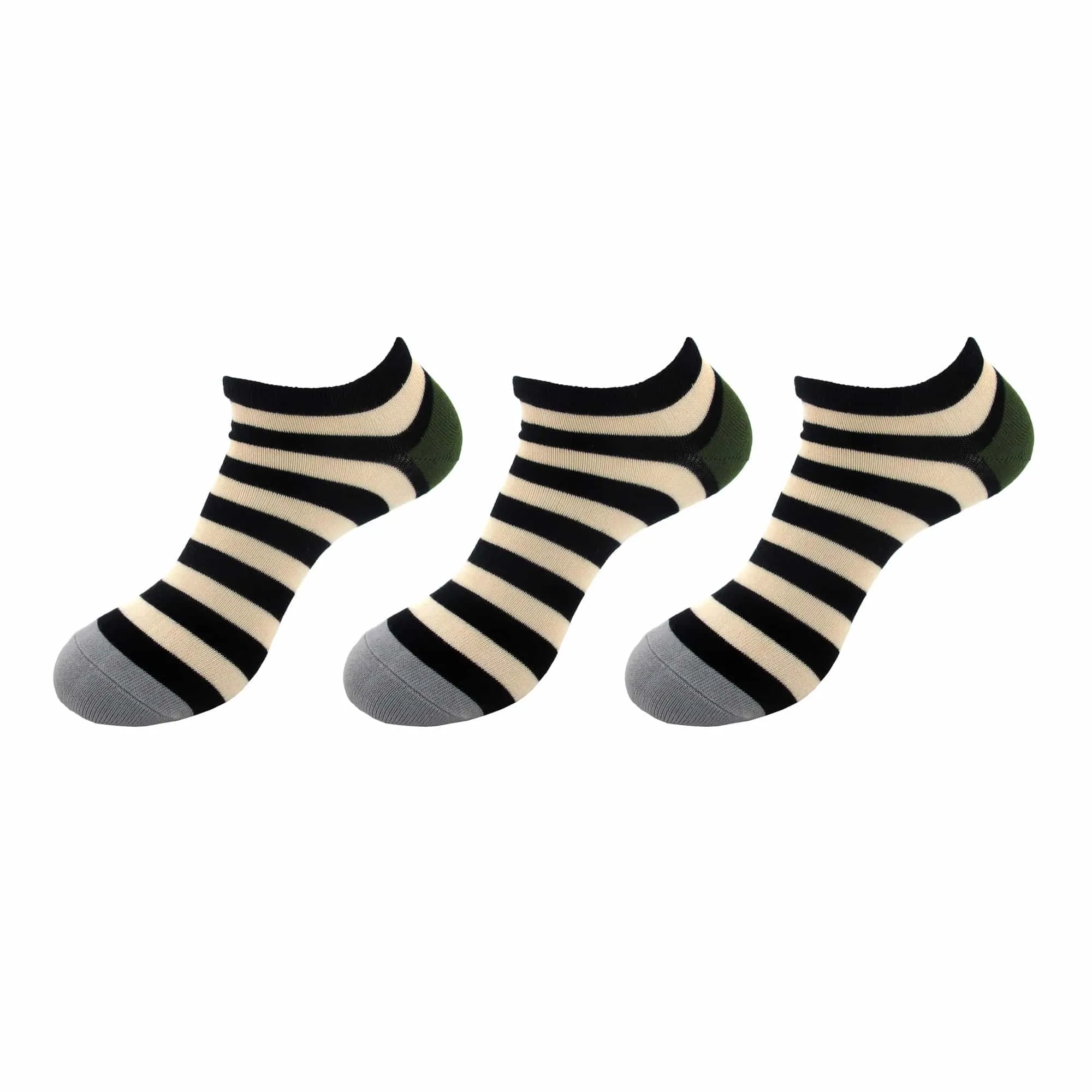Women's Rayon from Bamboo Fiber Stripes Anklet Socks