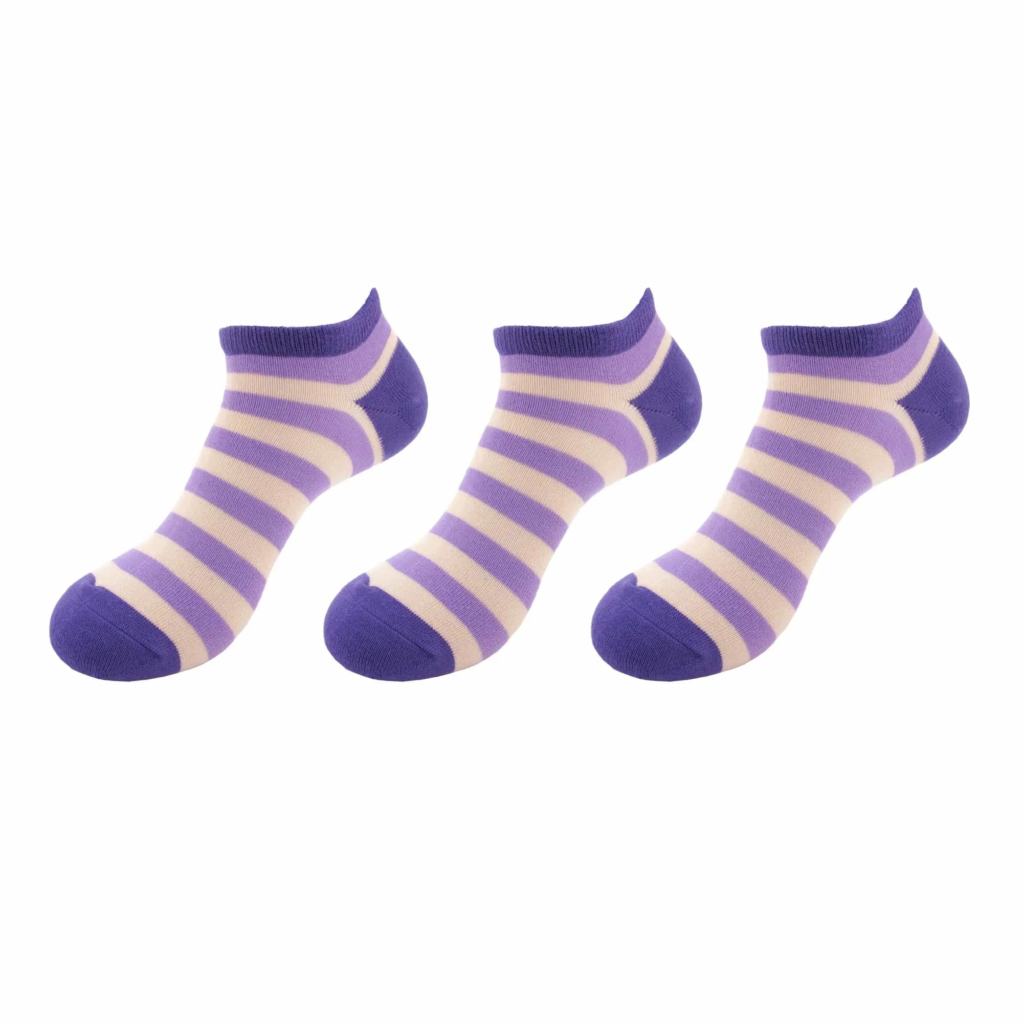 Women's Rayon from Bamboo Fiber Stripes Anklet Socks