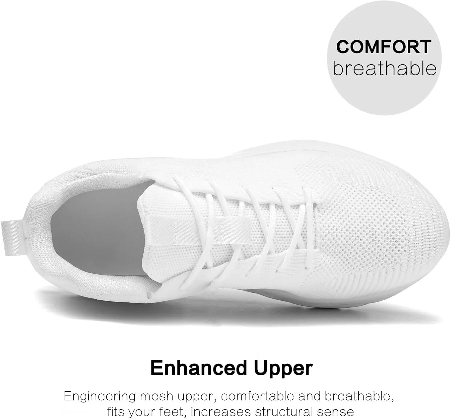 Womens Running Shoes Slip-on Walking Tennis Sneakers Lightweight Breathable Casual Soft Sole Mesh Workout Sports Shoes