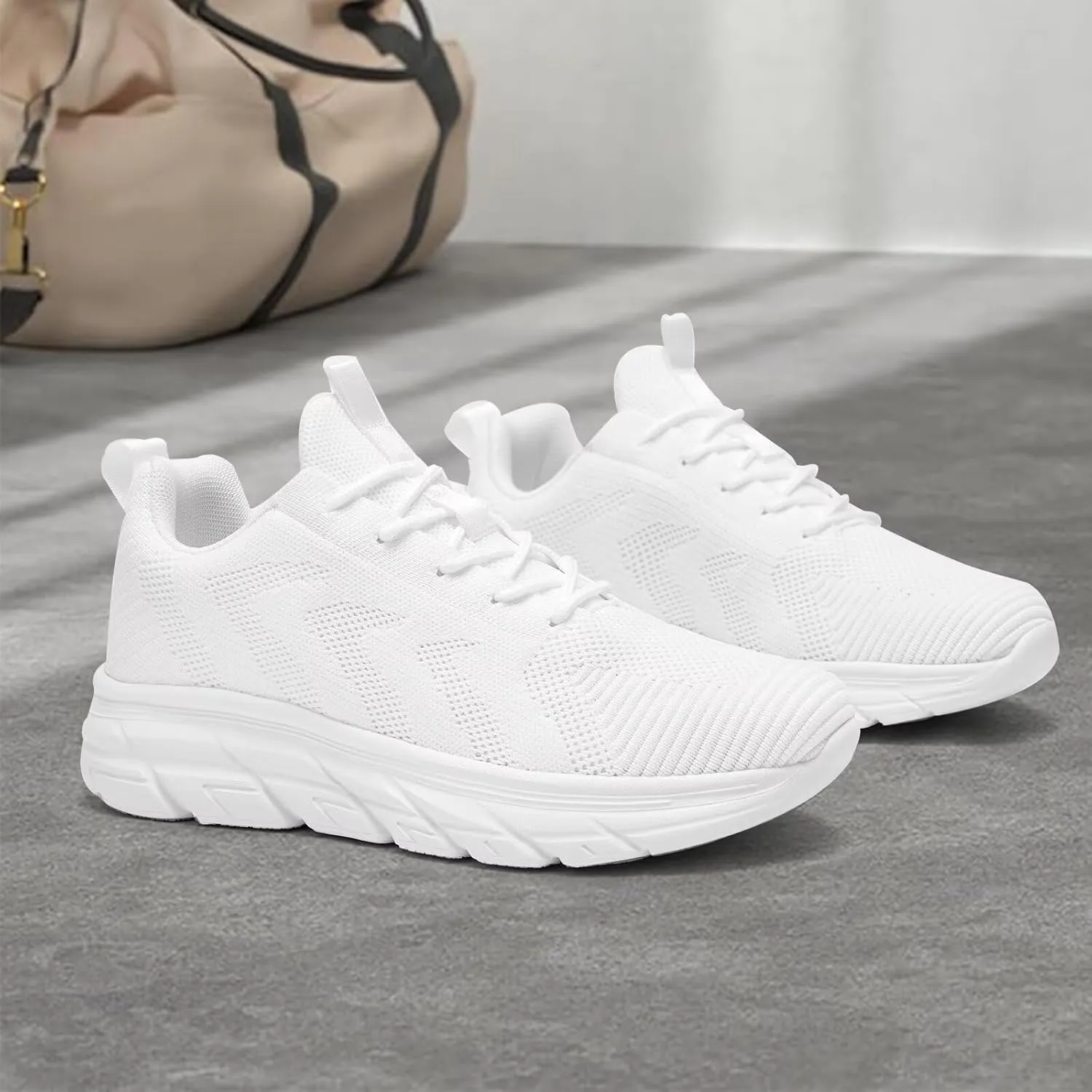 Womens Running Shoes Slip-on Walking Tennis Sneakers Lightweight Breathable Casual Soft Sole Mesh Workout Sports Shoes
