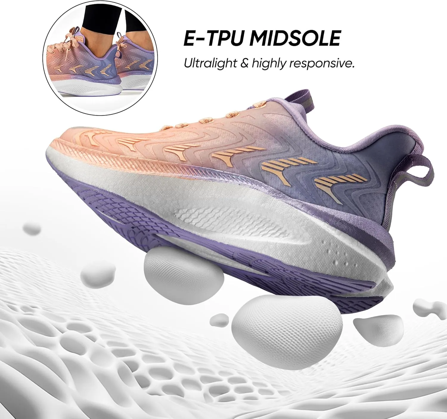 Women's Running Walking Tennis Shoes Comfortable Non-Slip FlyLife Breathable Athletic Workout Gym Cross Trainer Sports Sneakers