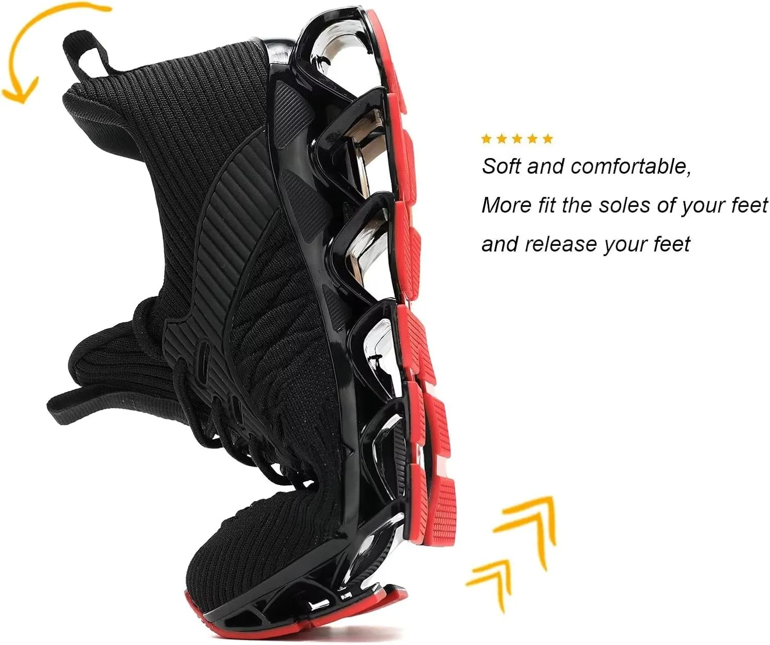 Womens Slip-ins Running Shoes Blade Tennis Walking Sneakers Comfortable Fashion Non Slip Work Sport Shoes Gym Trainers