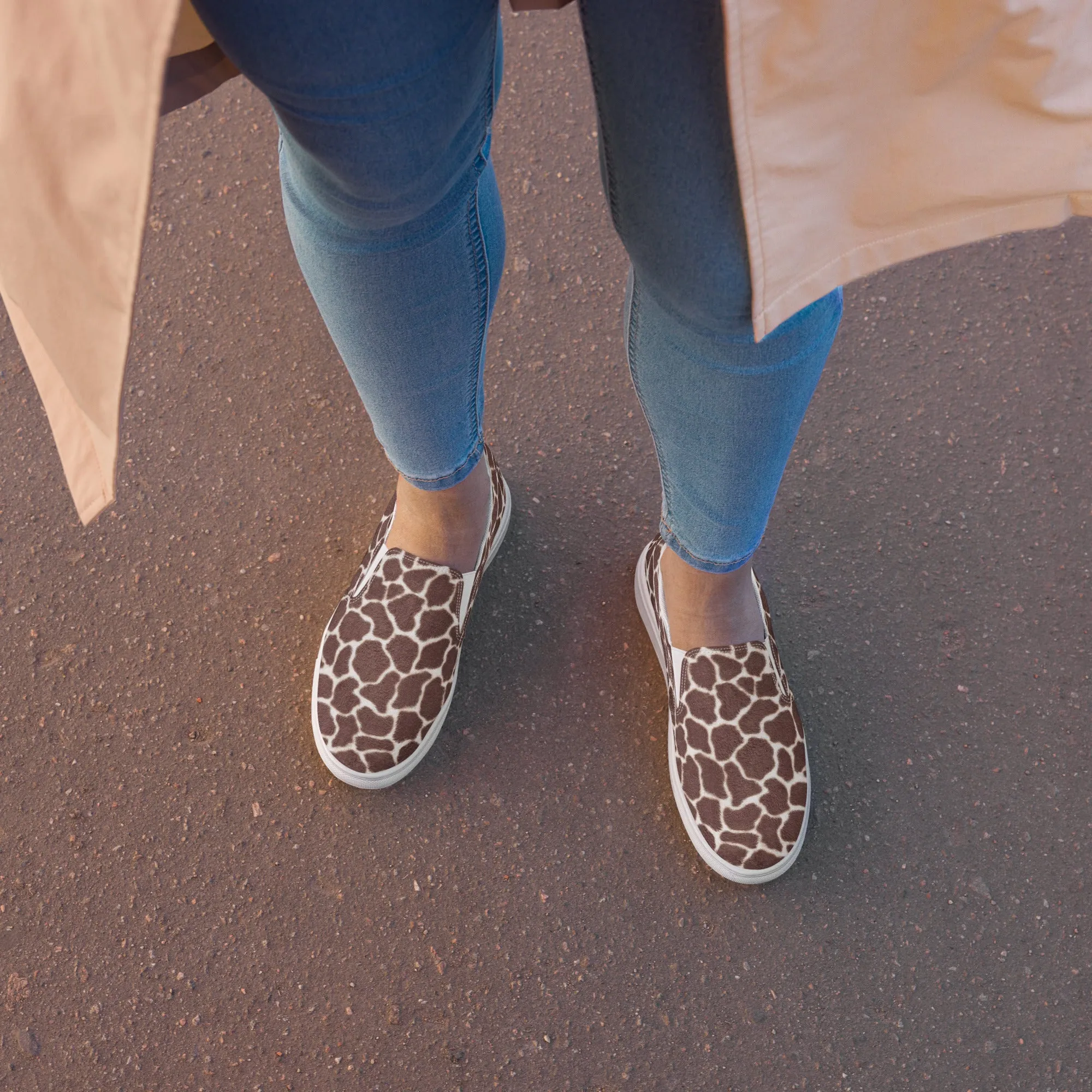 Women’s slip-on canvas shoes - GIRAFFE SG005