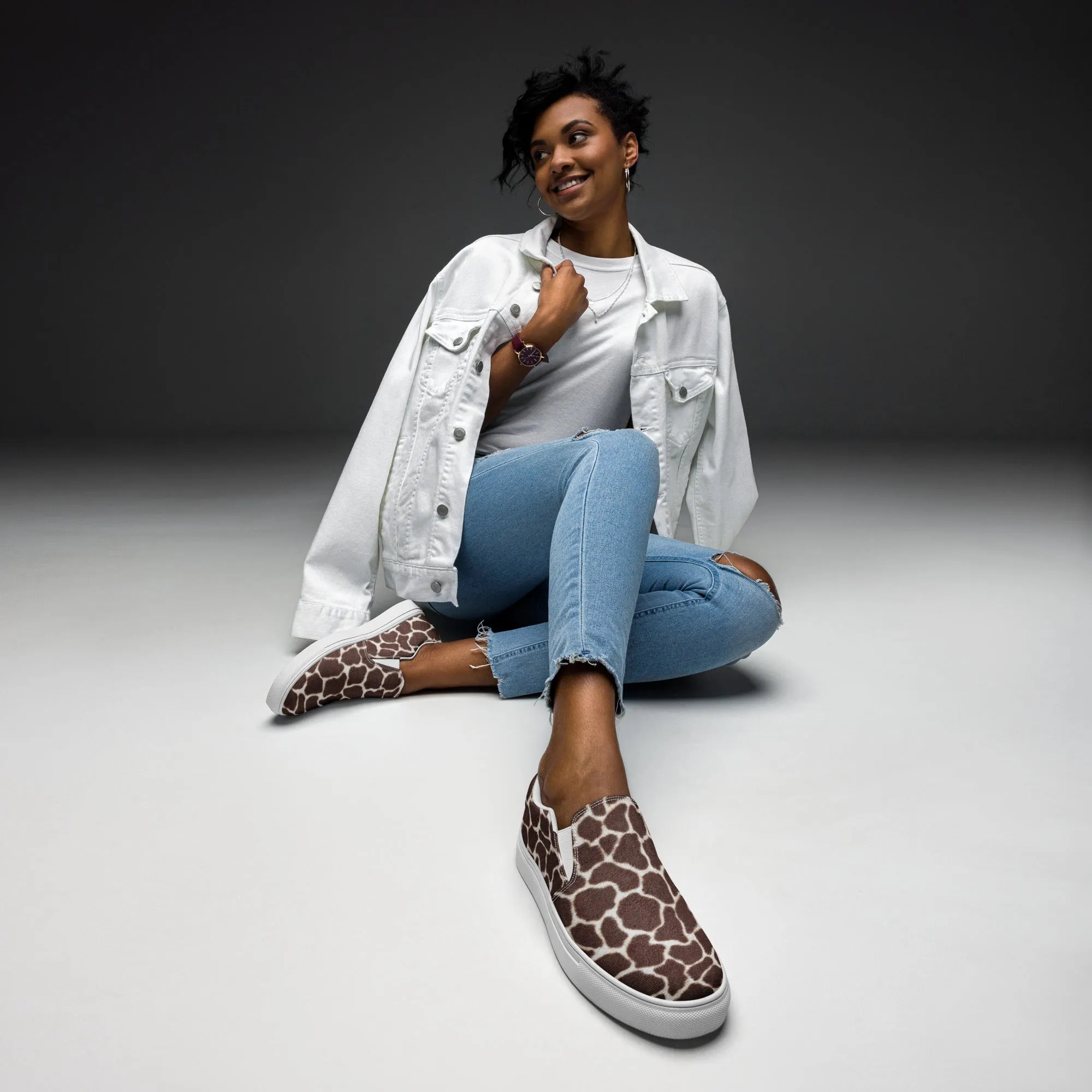 Women’s slip-on canvas shoes - GIRAFFE SG005