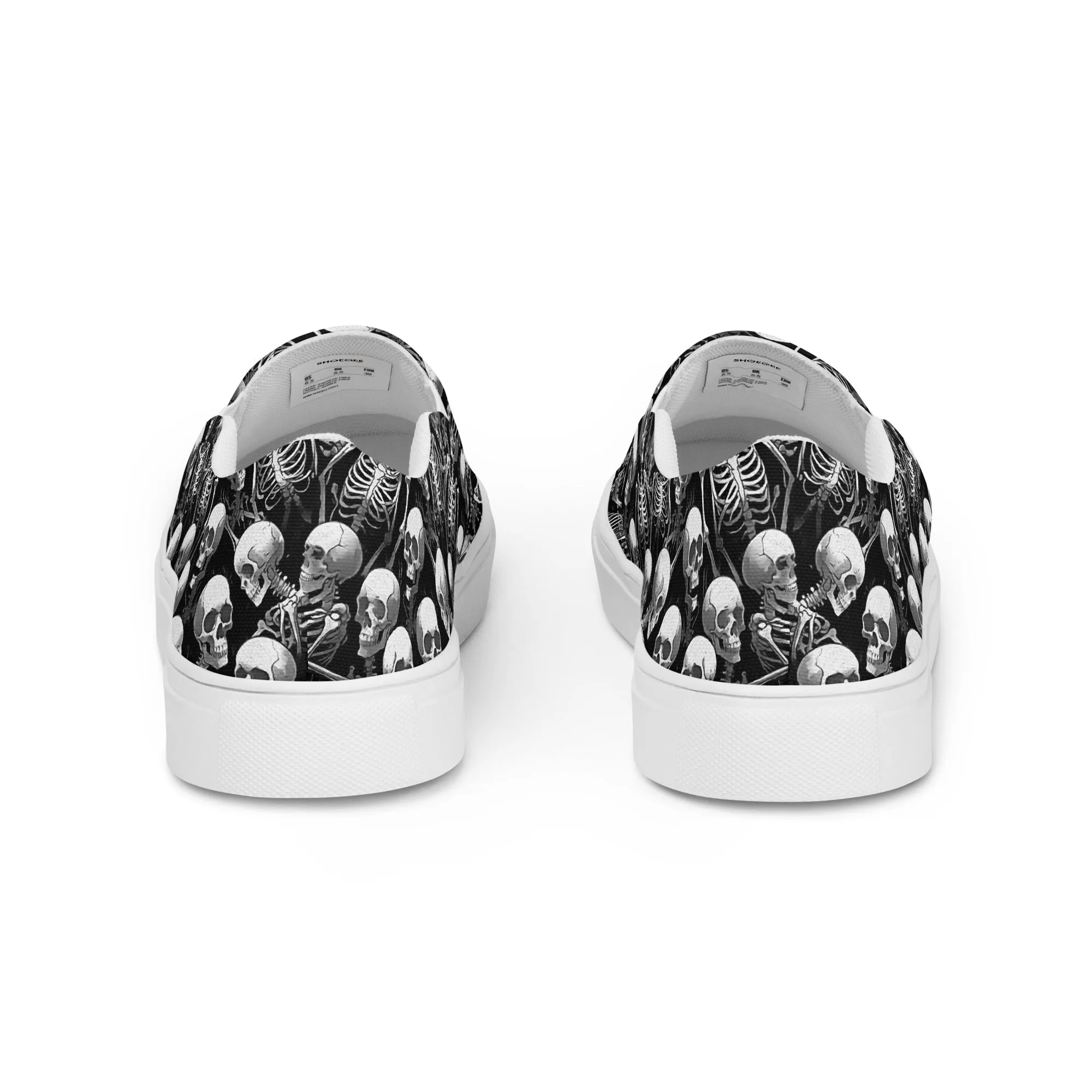 Women’s slip-on canvas shoes - Skull SG016