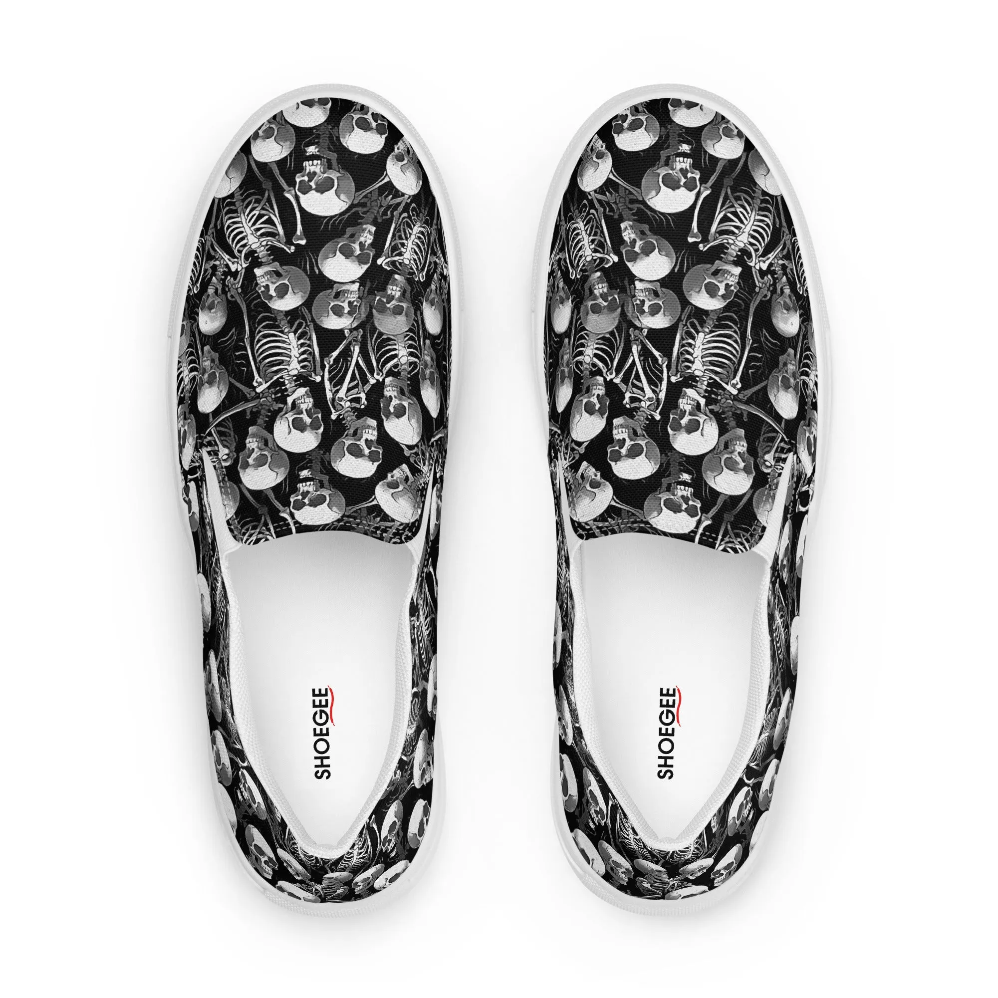 Women’s slip-on canvas shoes - Skull SG016