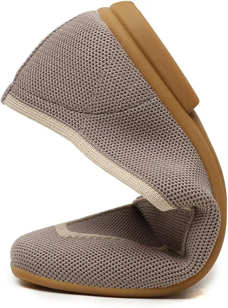 Women's Slip-on Loafer Soft Flats Comfort Knit Walking Office Work Penny Driving Dress Shoes