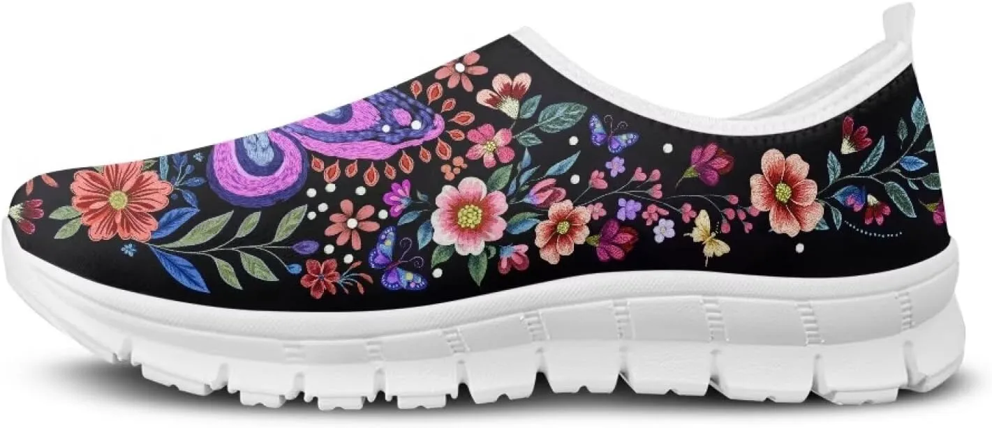 Women's Slip On Loafers Soft Comfort Causal Walking Shoes Low Top Non Slip Outdoor Sports Running Sneakers US 5.5-11.5
