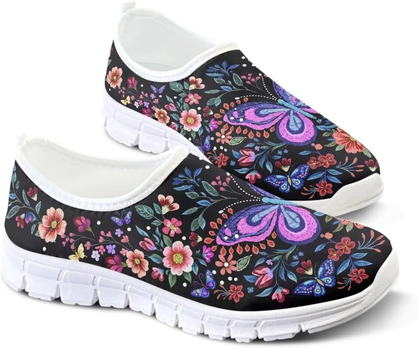 Women's Slip On Loafers Soft Comfort Causal Walking Shoes Low Top Non Slip Outdoor Sports Running Sneakers US 5.5-11.5