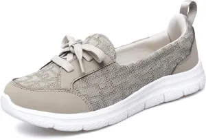 Women's Slip-On Orthopedic Walking Shoes,Kotsas Breathable Casual Arch Support Non-Slip Shoes,Low Top Soft Sole Sneakers for Women