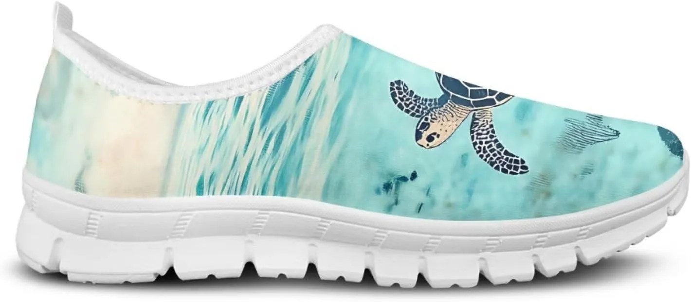 Womens Slip On Sneakers Lightweight Casual Shoes Soft Anti-Slip Tennis Shoes for Gym Travel Size 5.5-11.5 White Sole