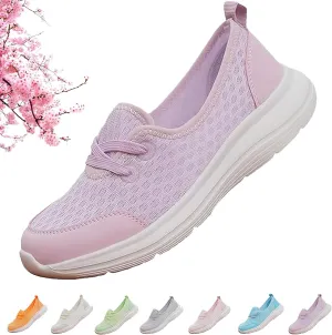 Women's Soft Sole Mesh Comfort Orthopedic Shoes, 2024 New Low-top Women Arch Support Walking Shoes, Casual Slip-on Shoes